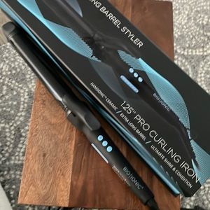 Bio Ionic Boi-Ionic 1.25” pro curling iron extra long barrel ceramic USED ONCE